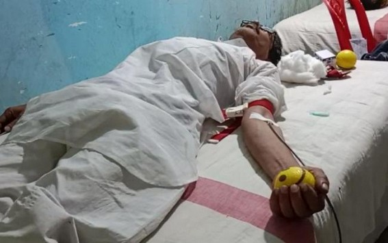 Blood Donation marked Maha-Astami at Swasti market Blood Donation marked Maha-Astami at Swasti market